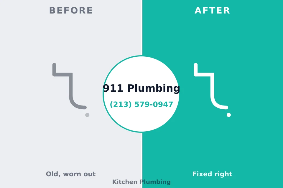 Before and after: plumbing repair Hampden-Sydney, VA